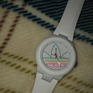 White Adidas watch!